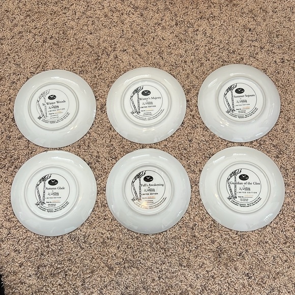 JL Whiting limited edition Franklin Mint- set of 6 collector plates. Deer - Picture 8 of 10